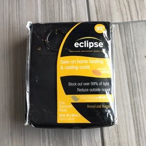 Black blackout curtains